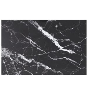 Tischplatte Schwarz 100x62 cm 8 mm Hartglas in Marmoroptik