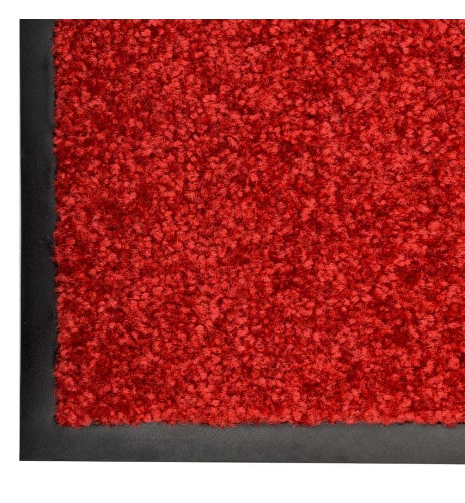 Fussmatte Waschbar Rot 90x150 cm