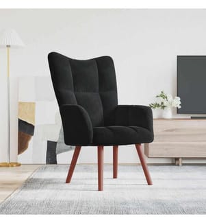 Relaxsessel Schwarz Samt