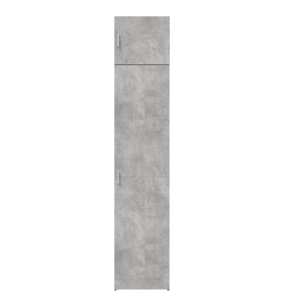 Hochschrank Schmal Betongrau 45x42,5x225 cm Holzwerkstoff