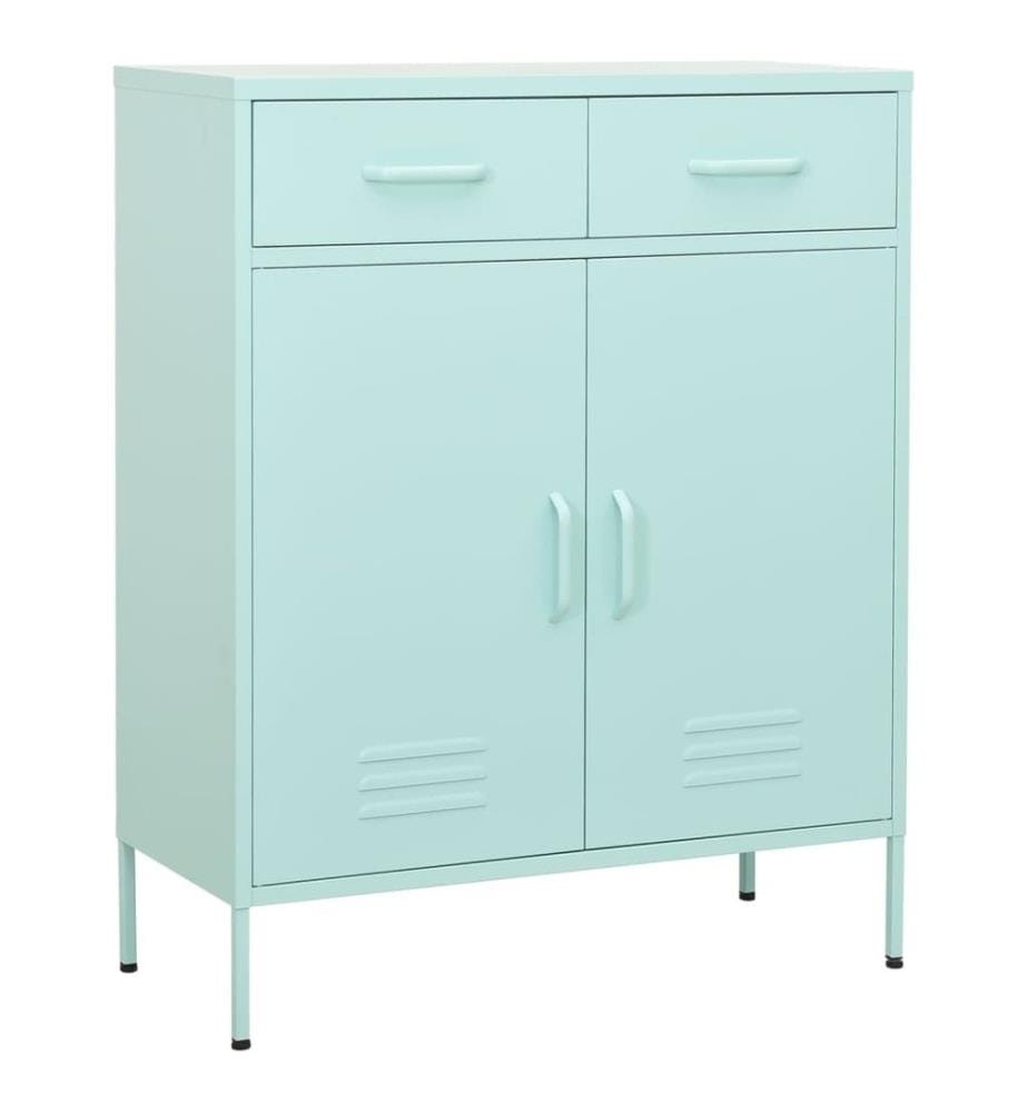 Lagerschrank Minzgrün 80x35x101,5 cm Stahl
