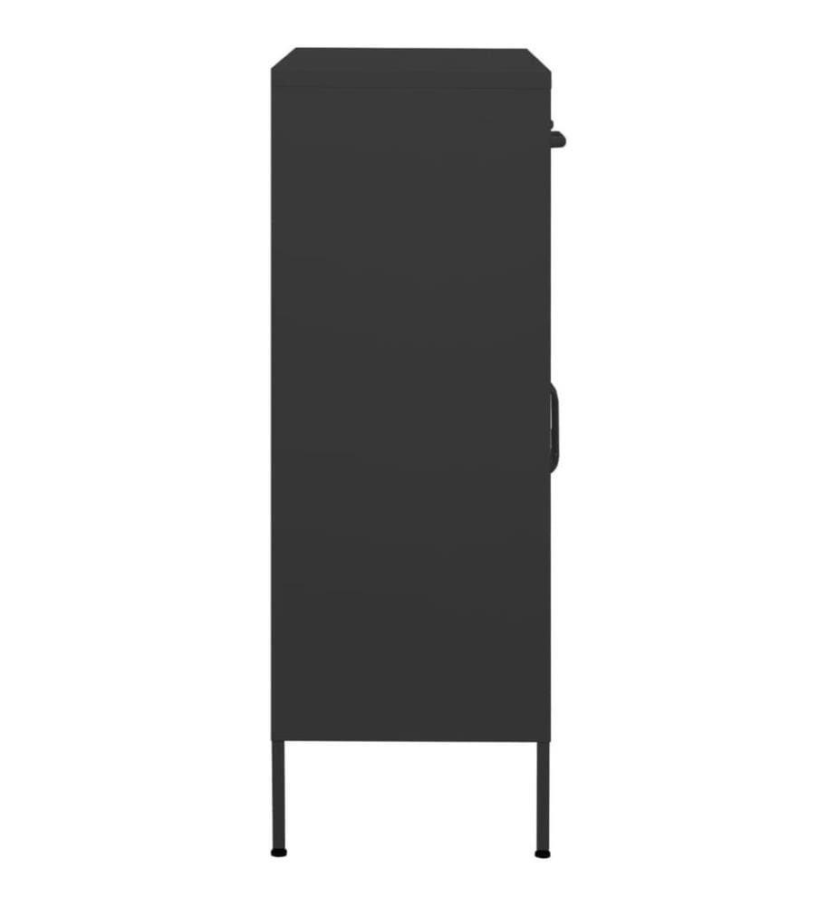 Lagerschrank Anthrazit 80x35x101,5 cm Stahl