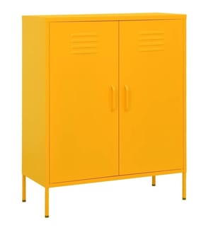 Lagerschrank Senfgelb 80x35x101,5 cm Stahl
