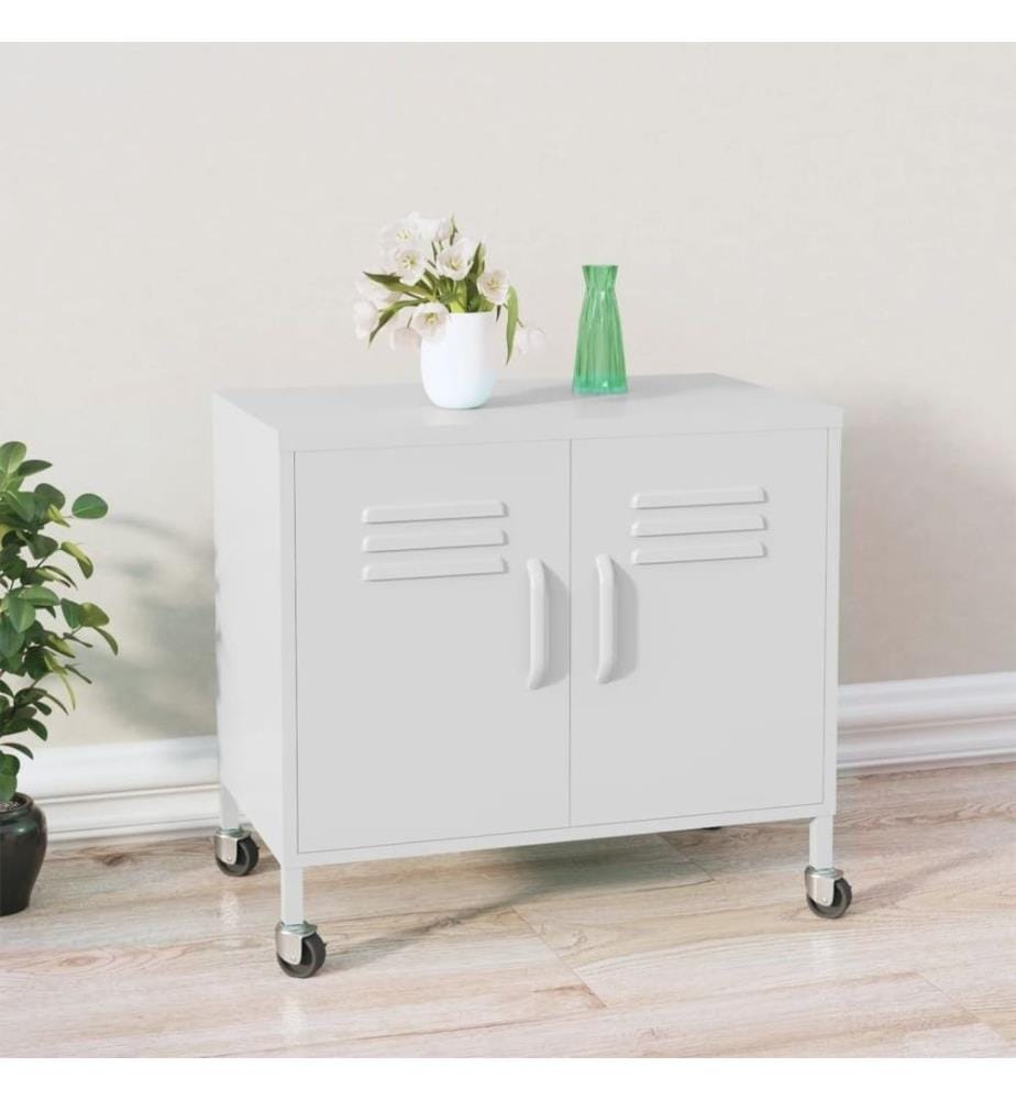 Lagerschrank Weiss 60x35x56 cm Stahl