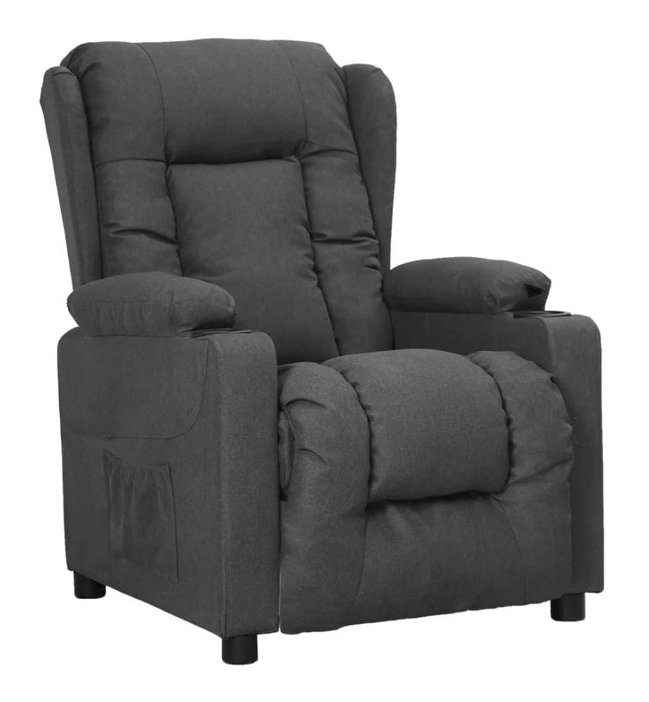 Relaxsessel Dunkelgrau Stoff