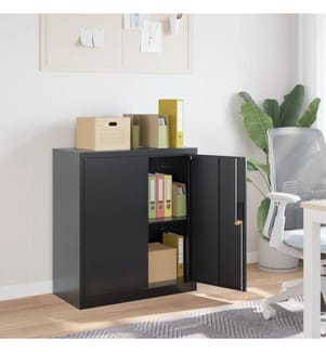 Aktenschrank Anthrazit 79x40x90 cm Stahl