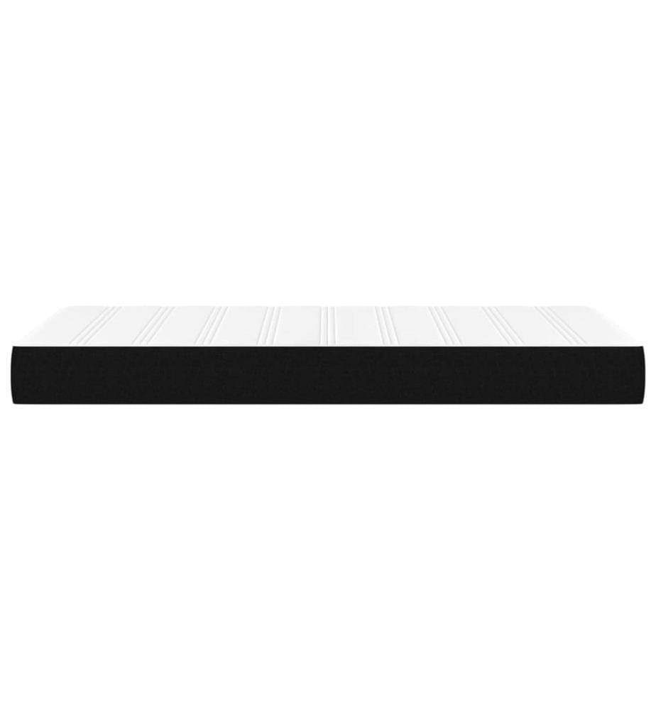 Taschenfederkernmatratze Schwarz 90x200x20 cm Stoff