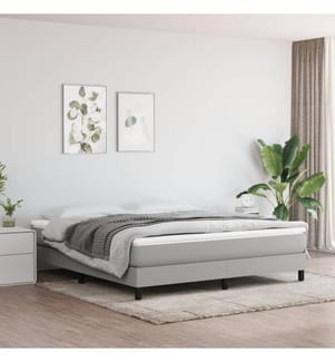 Matelas de lit à ressorts ensachés Gris clair 160x200x20 cm