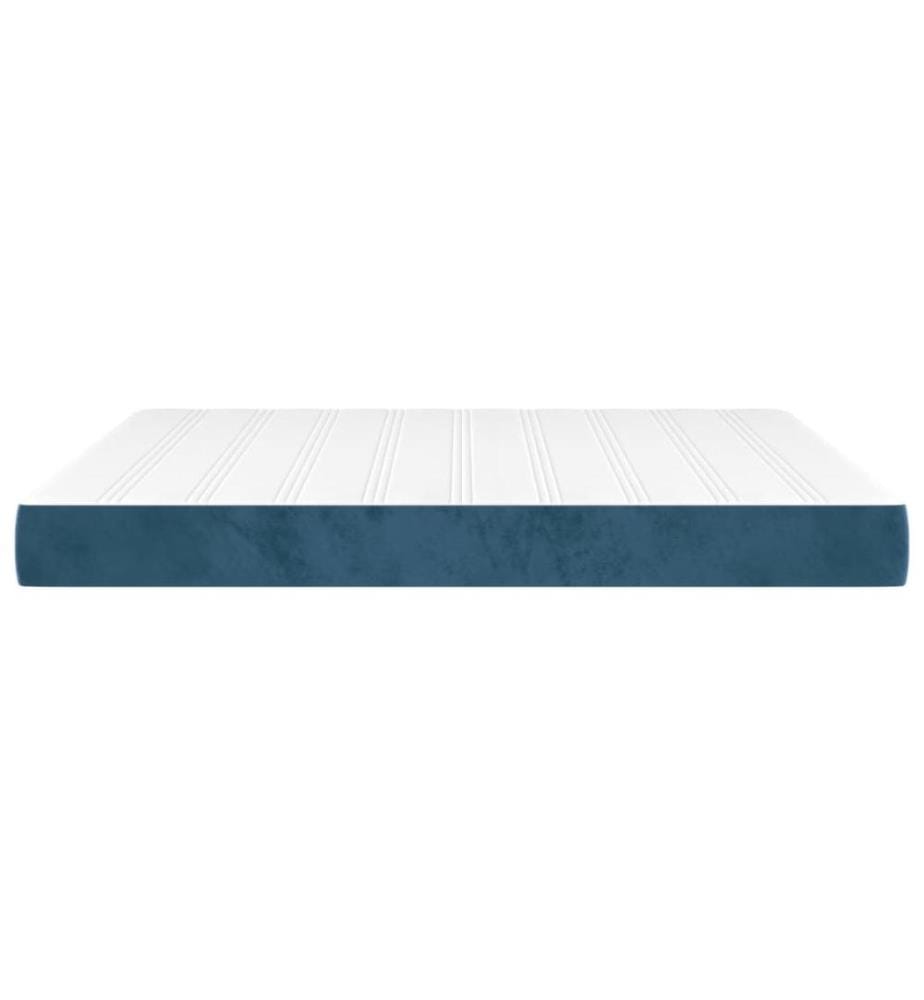 Matelas de lit à ressorts ensachés Bleu foncé 180x200x20 cm