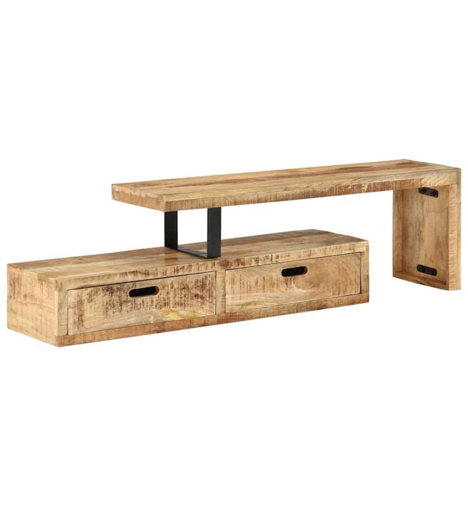 TV-Ständer (118–200) x 30 x 40 cm Massivholz Mango