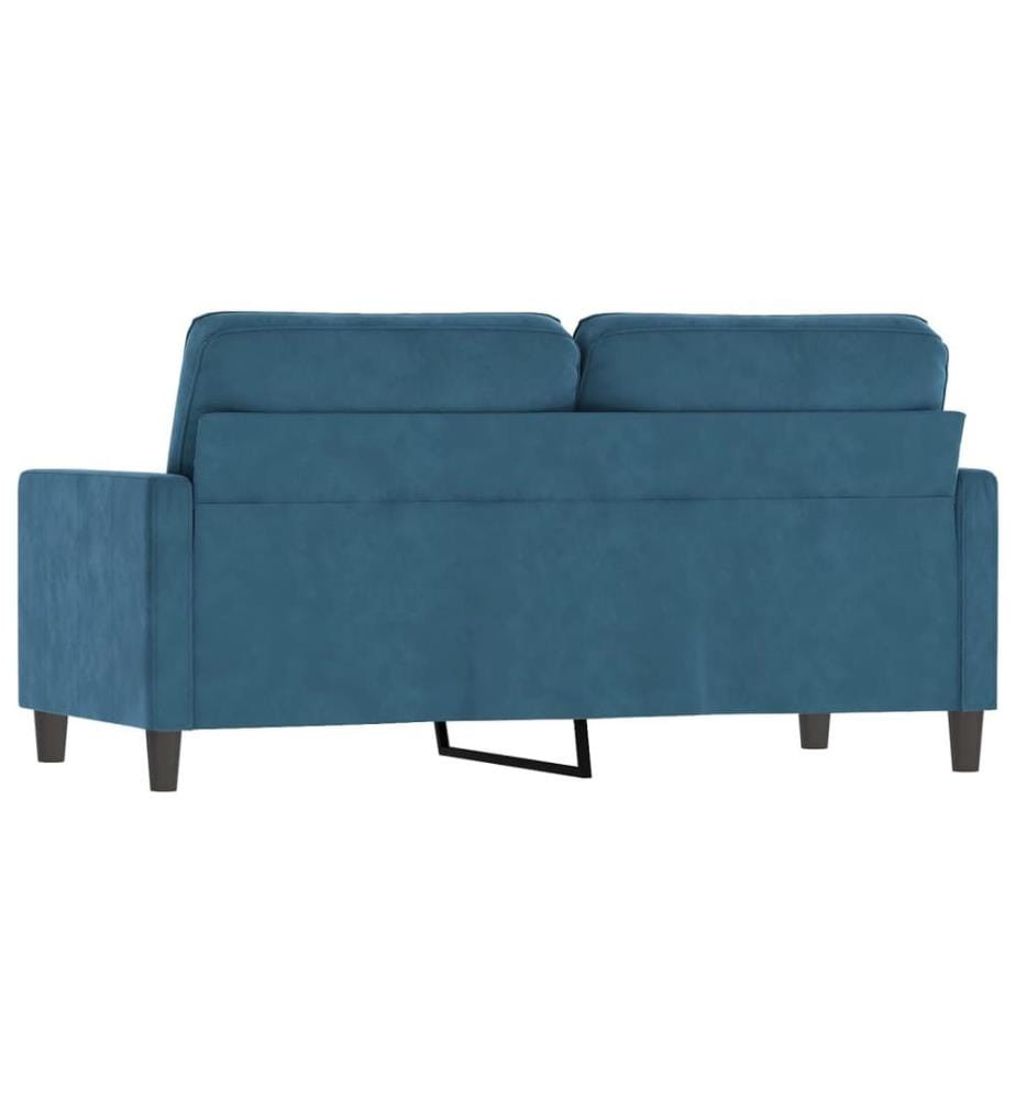 2-Sitzer-Sofa Blau 140 cm Samt