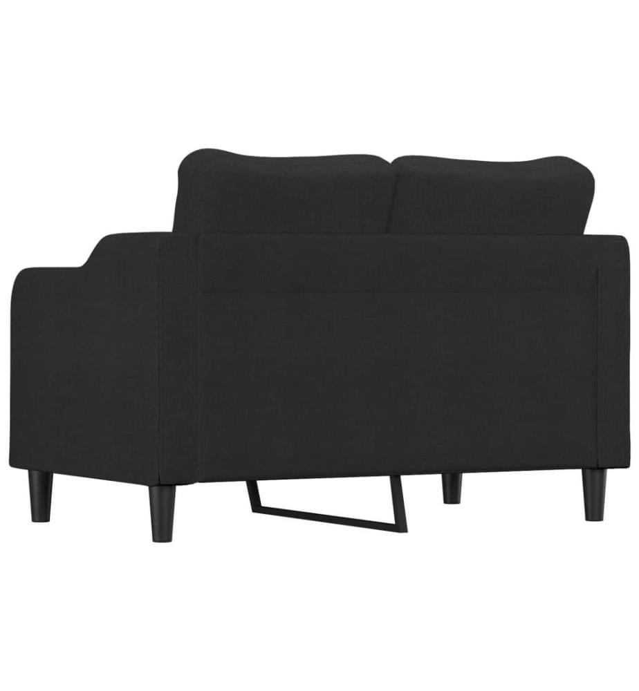 2-Sitzer-Sofa Schwarz 120 cm Stoff