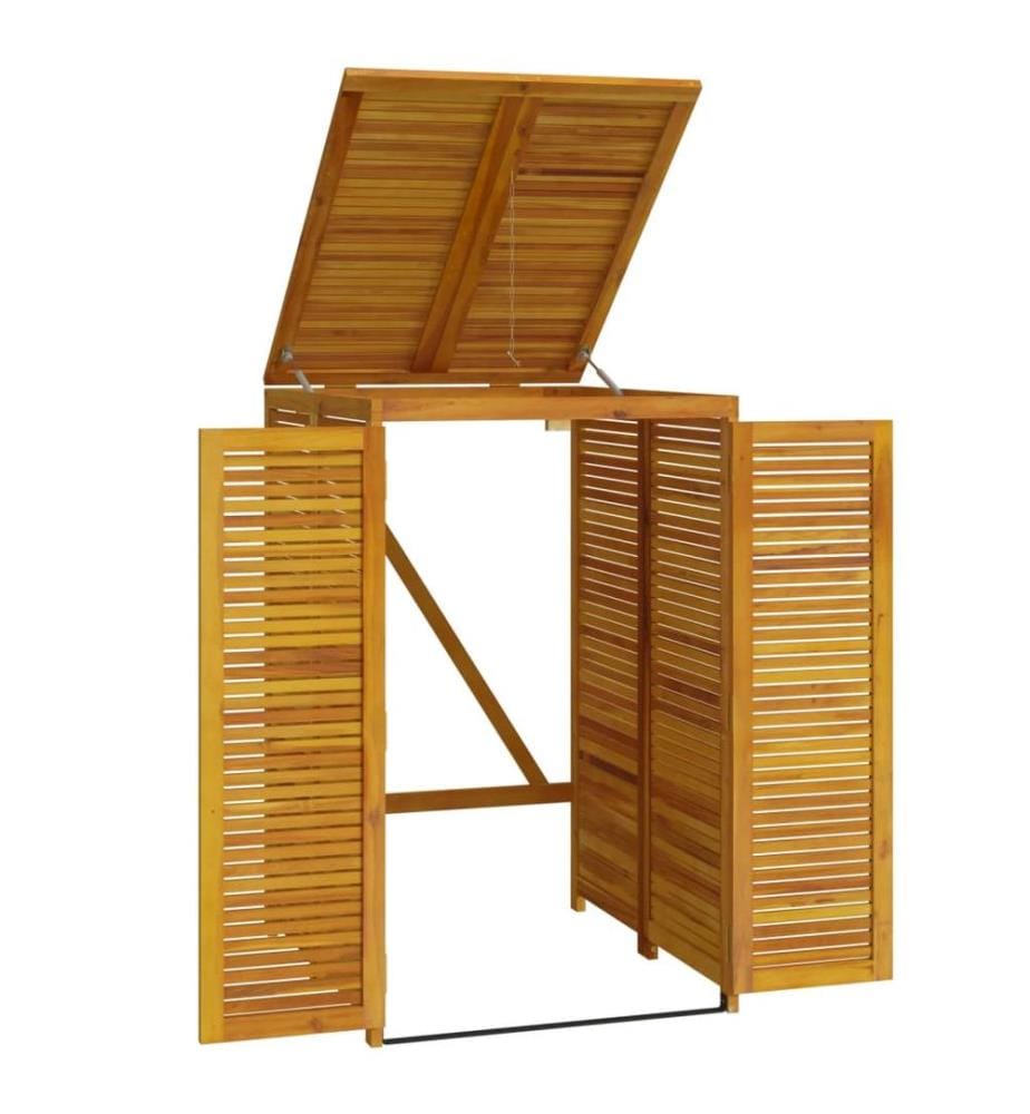 Mülltonnenbox für 1 Tonne 70x89x117 cm Massivholz Akazie