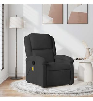 Massagesessel Schwarz Samt