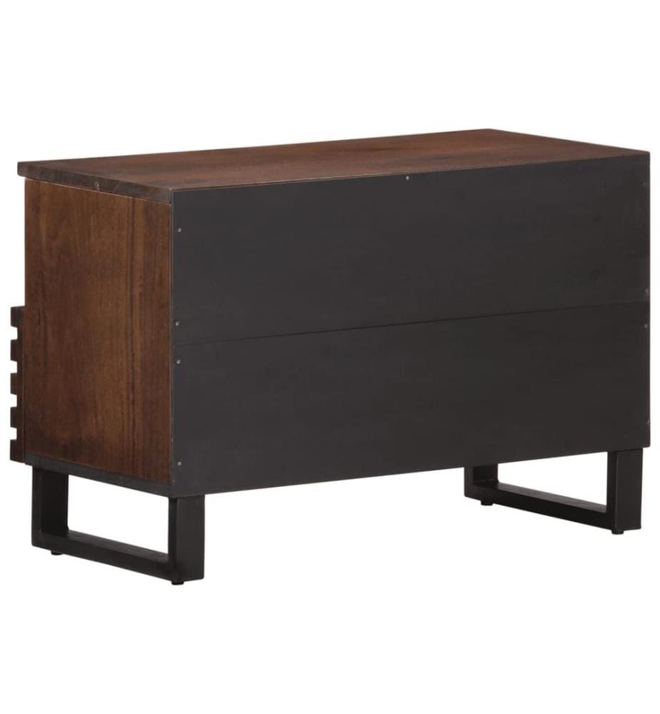TV-Schrank Braun 70x34x46 cm Massivholz Mango