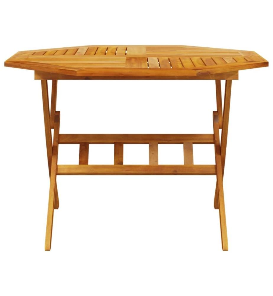 Gartentisch Klappbar Ø110x75 cm Massivholz Akazie