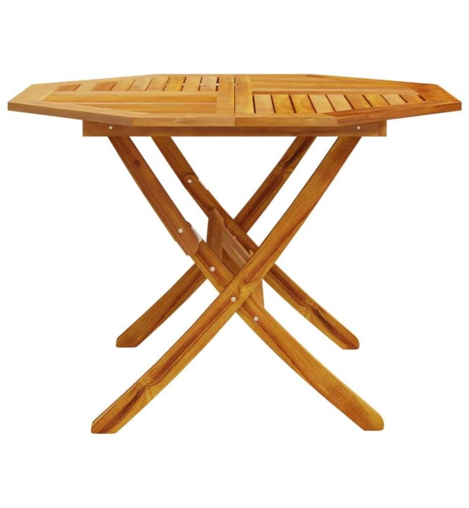 Gartentisch Klappbar Ø110x75 cm Massivholz Akazie