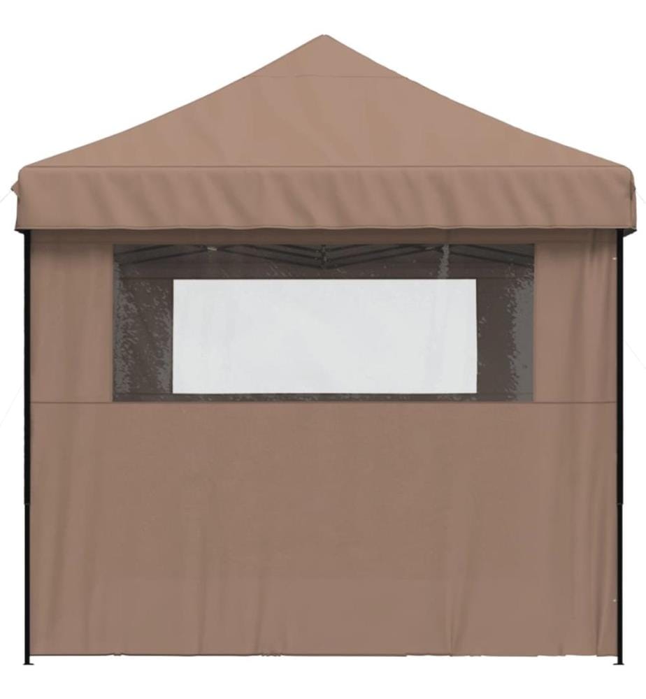 Tente de réception pliable escamotable avec 3 parois latérales