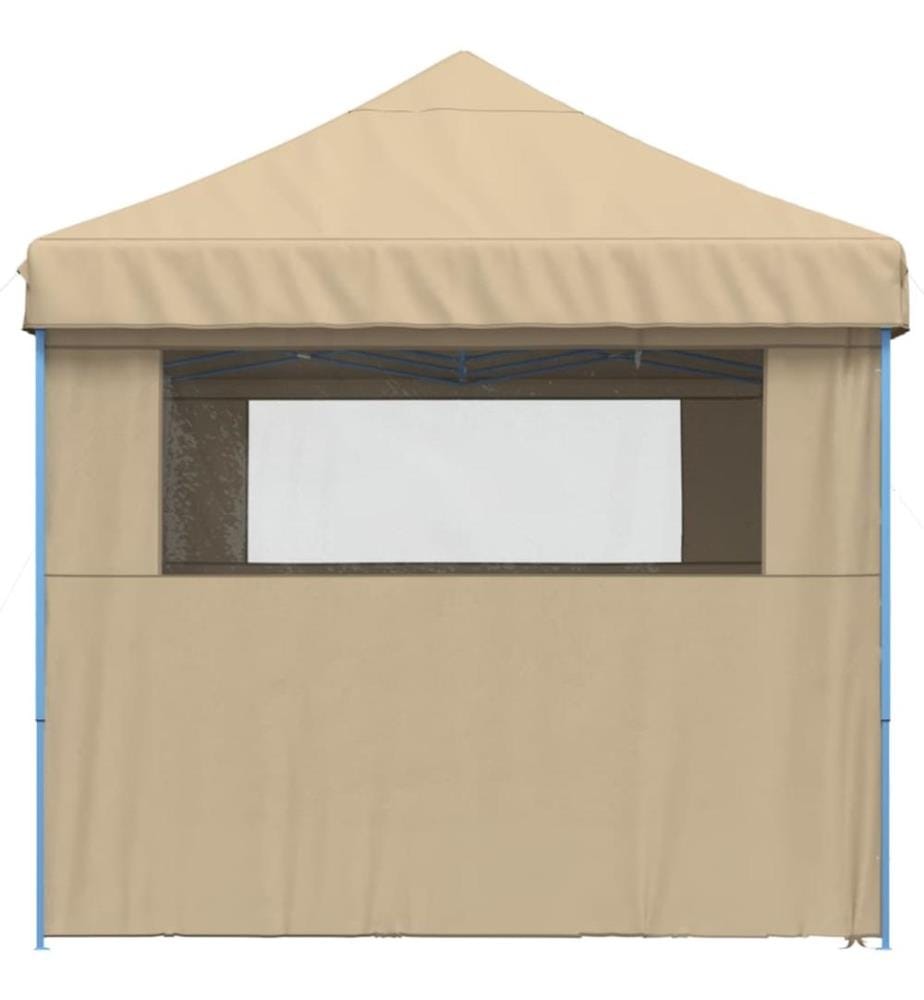 Tente de réception pliable escamotable avec 4 parois latérales