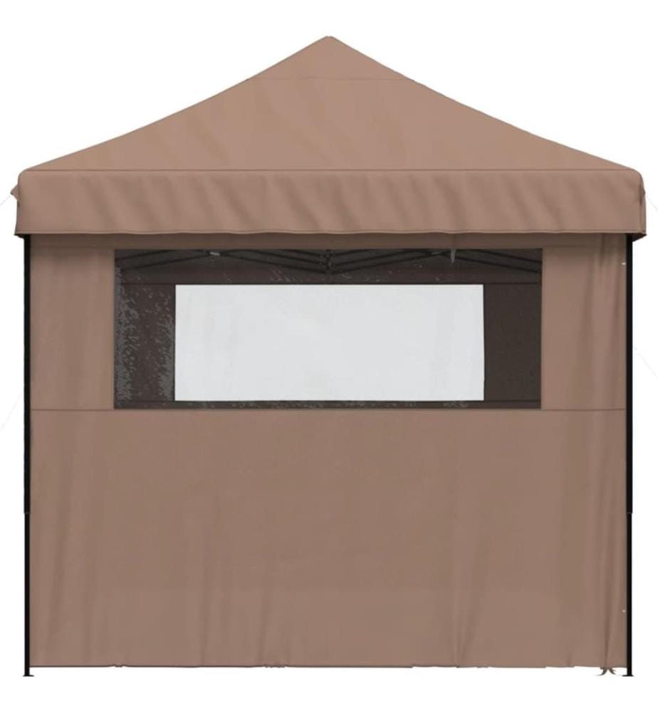 Tente de réception pliable escamotable avec 4 parois latérales