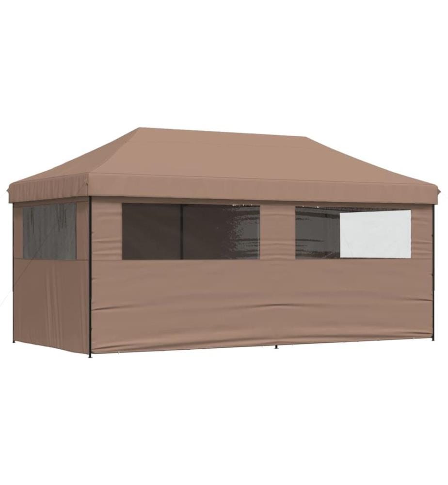 Tente de réception pliable escamotable avec 4 parois latérales