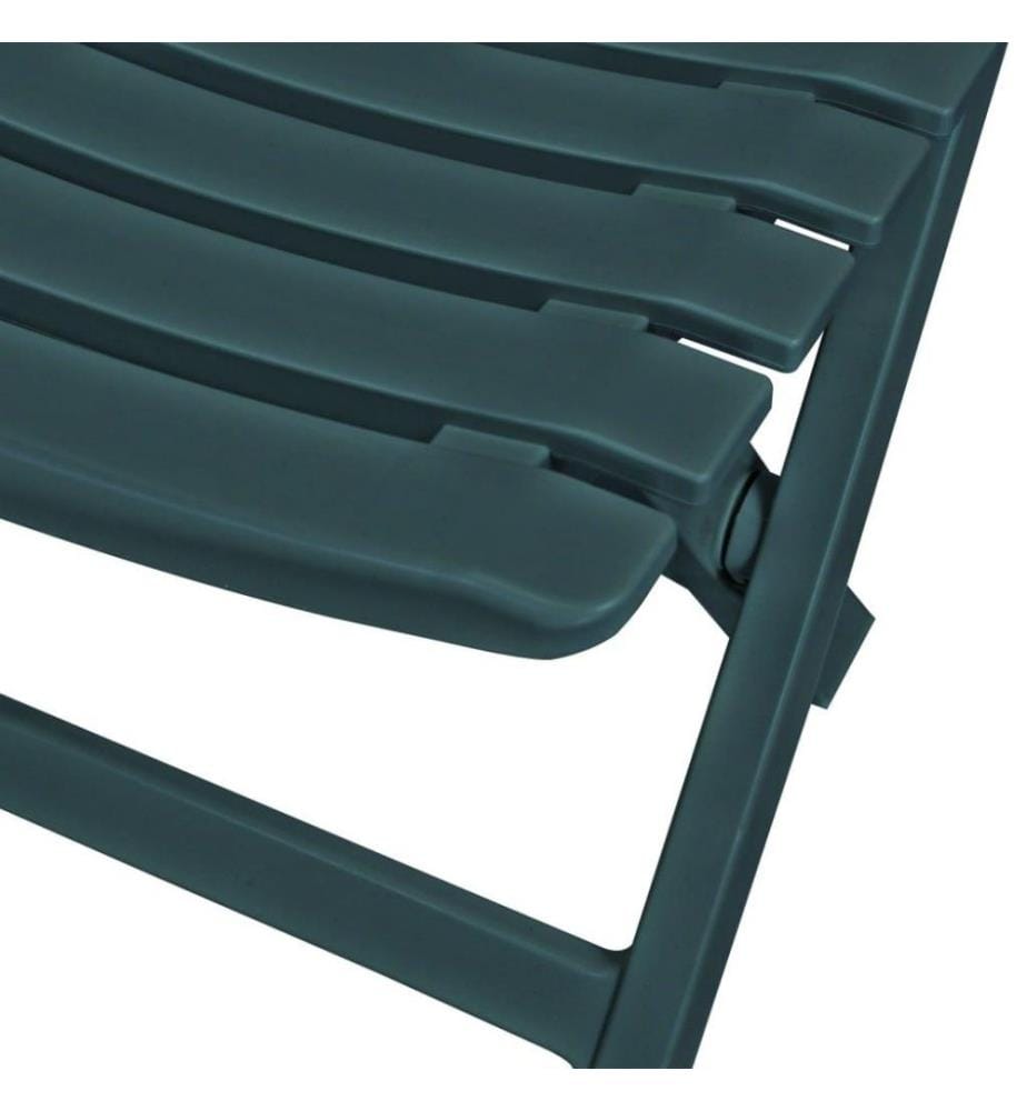 Ensemble de bistro pliable 3 pcs Plastique Vert