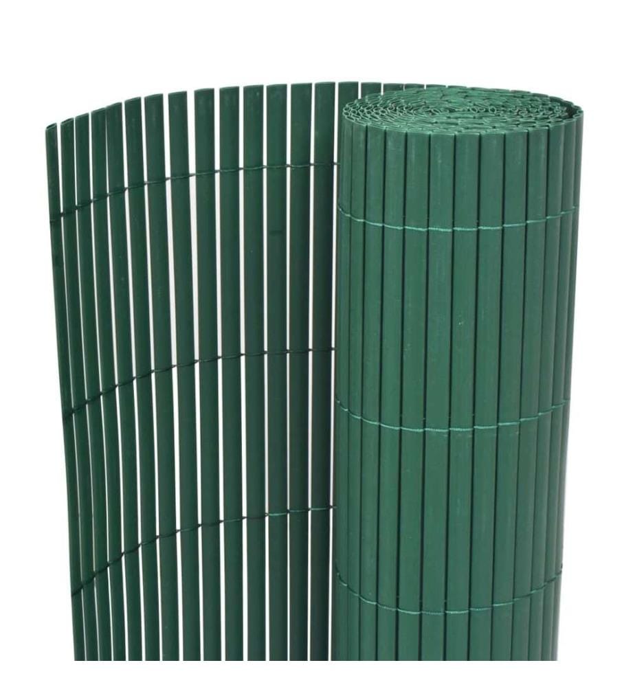 Clôture de jardin Double face PVC 90 x 500 cm Vert