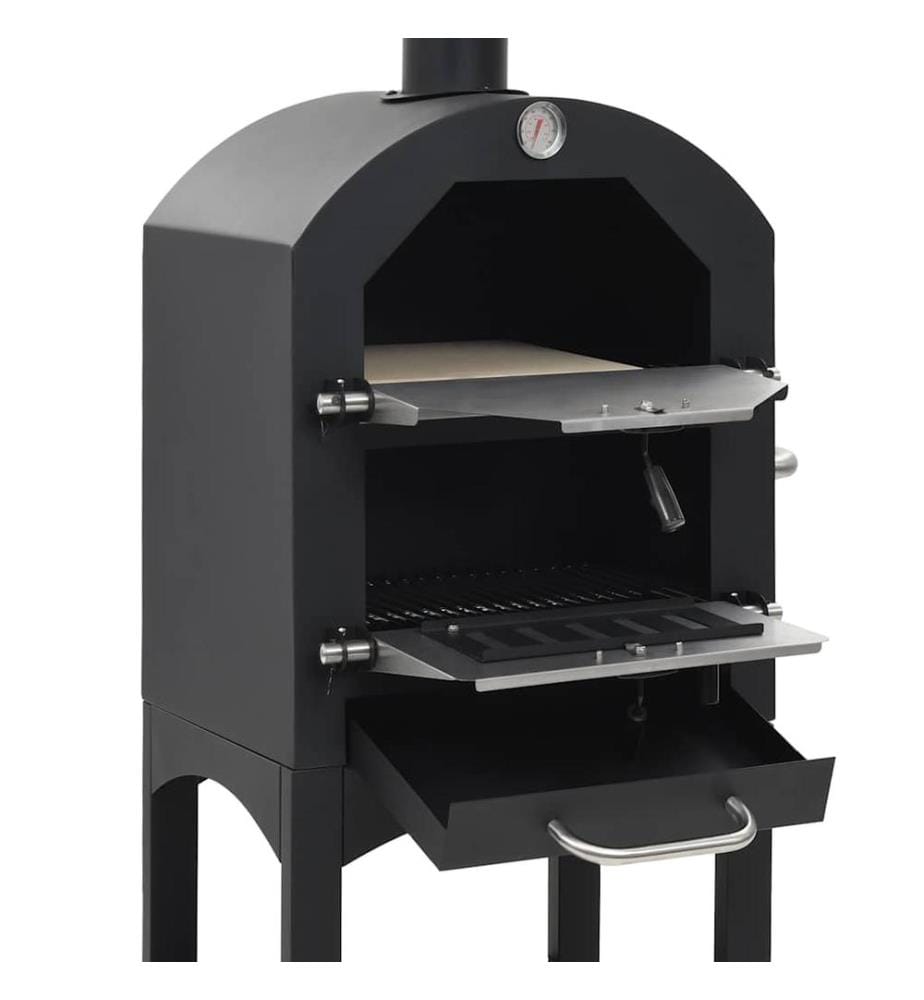 Garten-Holzkohle-Pizzaofen mit Schamottstein