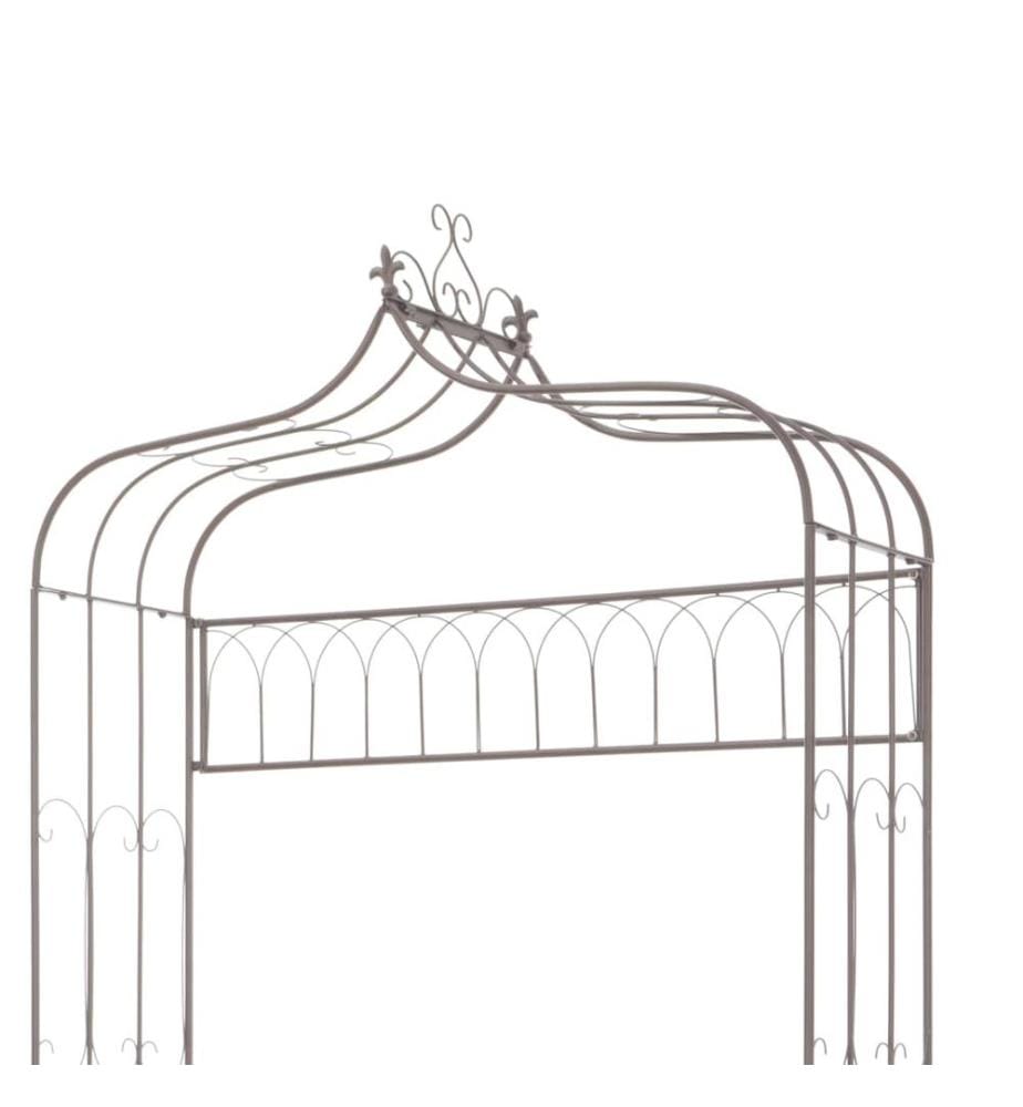 Gartenbank 122 cm Eisen Antik Braun