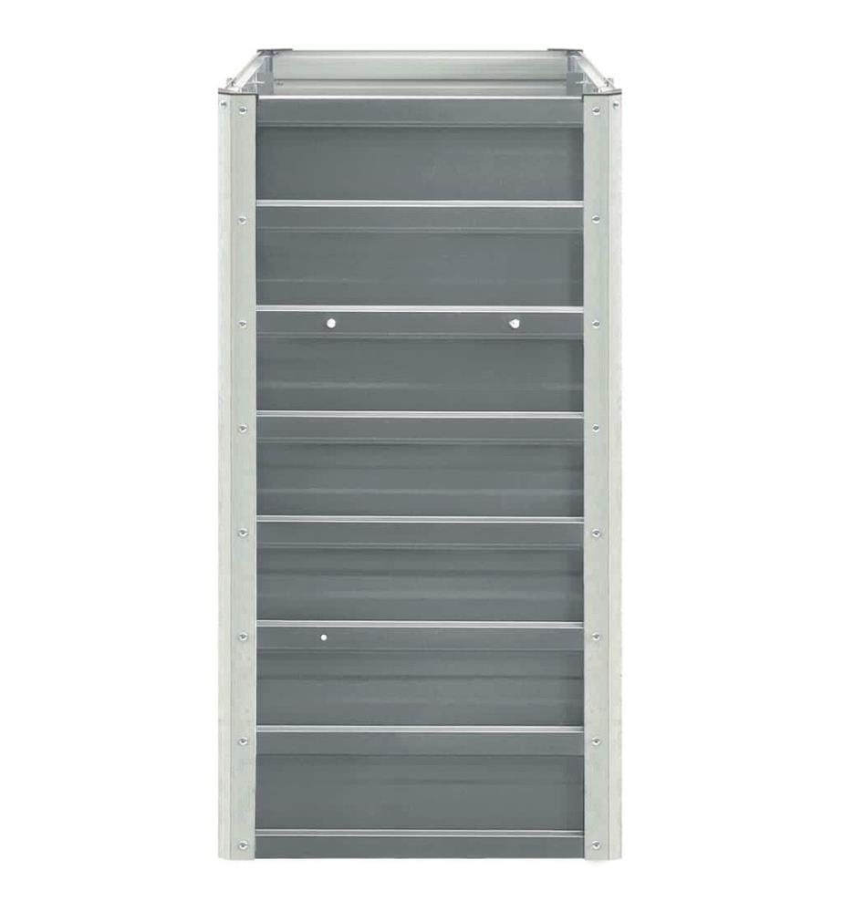 Hochbeet Verzinkter Stahl 240x40x77 cm Grau