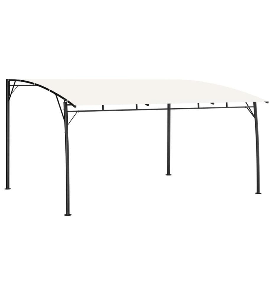 Auvent pare-soleil de jardin 4x3x2,55 m Crème