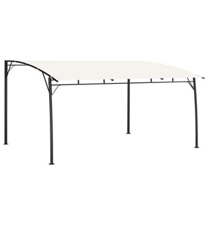 Auvent pare-soleil de jardin 4x3x2,55 m Crème