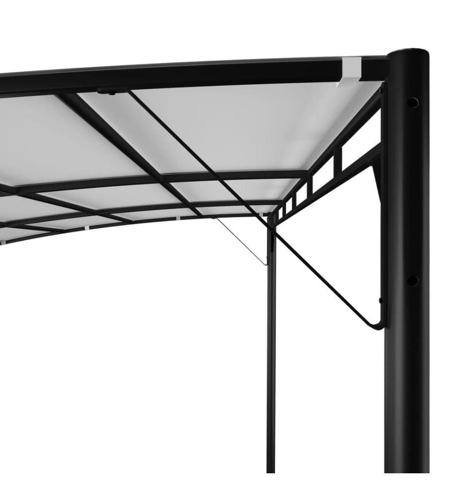 Auvent pare-soleil de jardin 4x3x2,55 m Crème