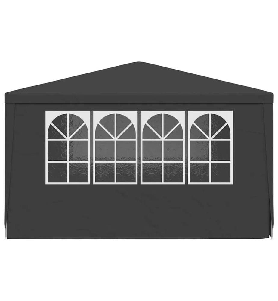 Tente de réception et parois latérales 4x4 m Anthracite 90 g/m²