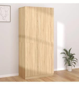Kleiderschrank Sonoma-Eiche 90x52x200 cm Holzwerkstoff