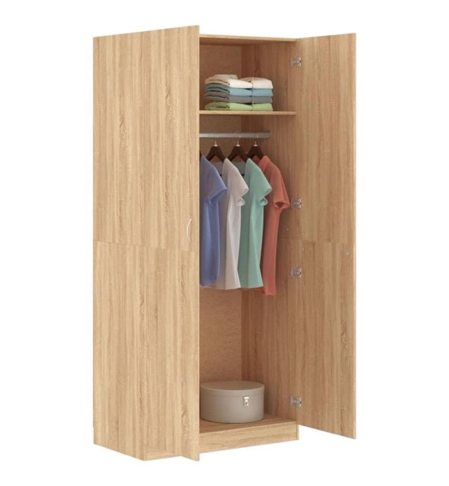 Kleiderschrank Sonoma-Eiche 90x52x200 cm Holzwerkstoff