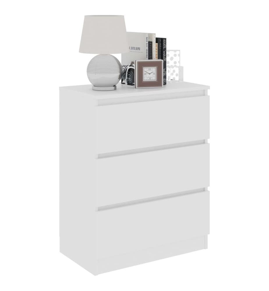 Buffet Blanc 60x35x76 cm Bois d'ingénierie