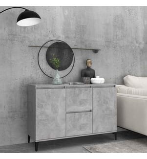 Sideboard Betongrau 104x35x70 cm Holzwerkstoff