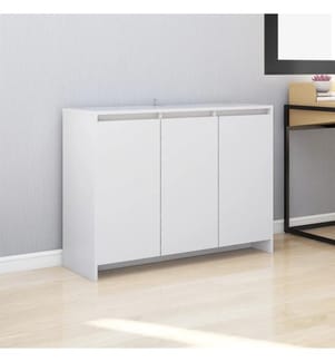 Sideboard Weiss 102x33x75 cm Holzwerkstoff