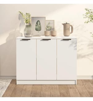 Sideboard Weiss 90,5x30x70 cm Holzwerkstoff