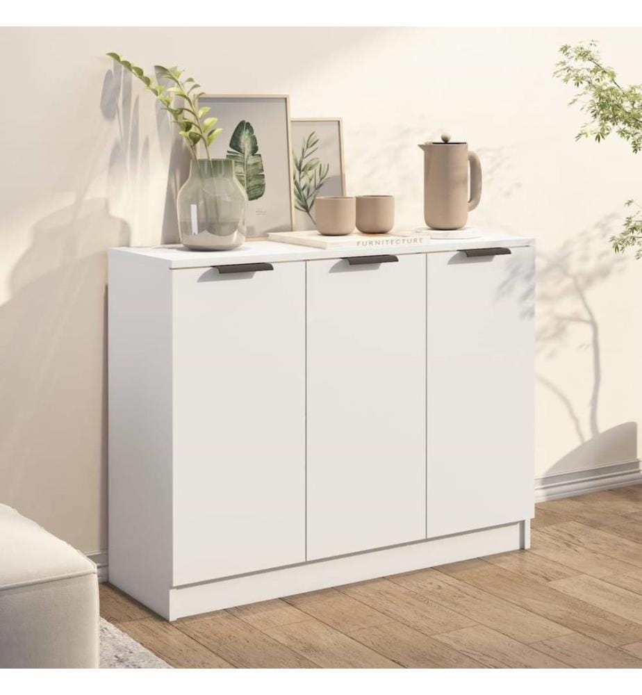 Sideboard Weiss 90,5x30x70 cm Holzwerkstoff