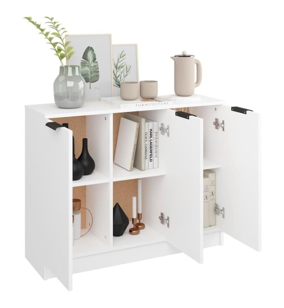 Sideboard Weiss 90,5x30x70 cm Holzwerkstoff