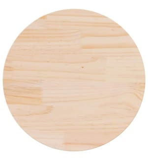 Tischplatte Ø60x2,5 cm Massivholz Kiefer