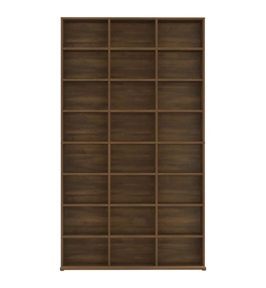 Armoire à CD Chêne marron 102x23x177,5 cm Bois d'ingénierie