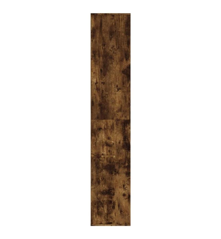 Schuhregal Räuchereiche 54x34x183 cm Holzwerkstoff