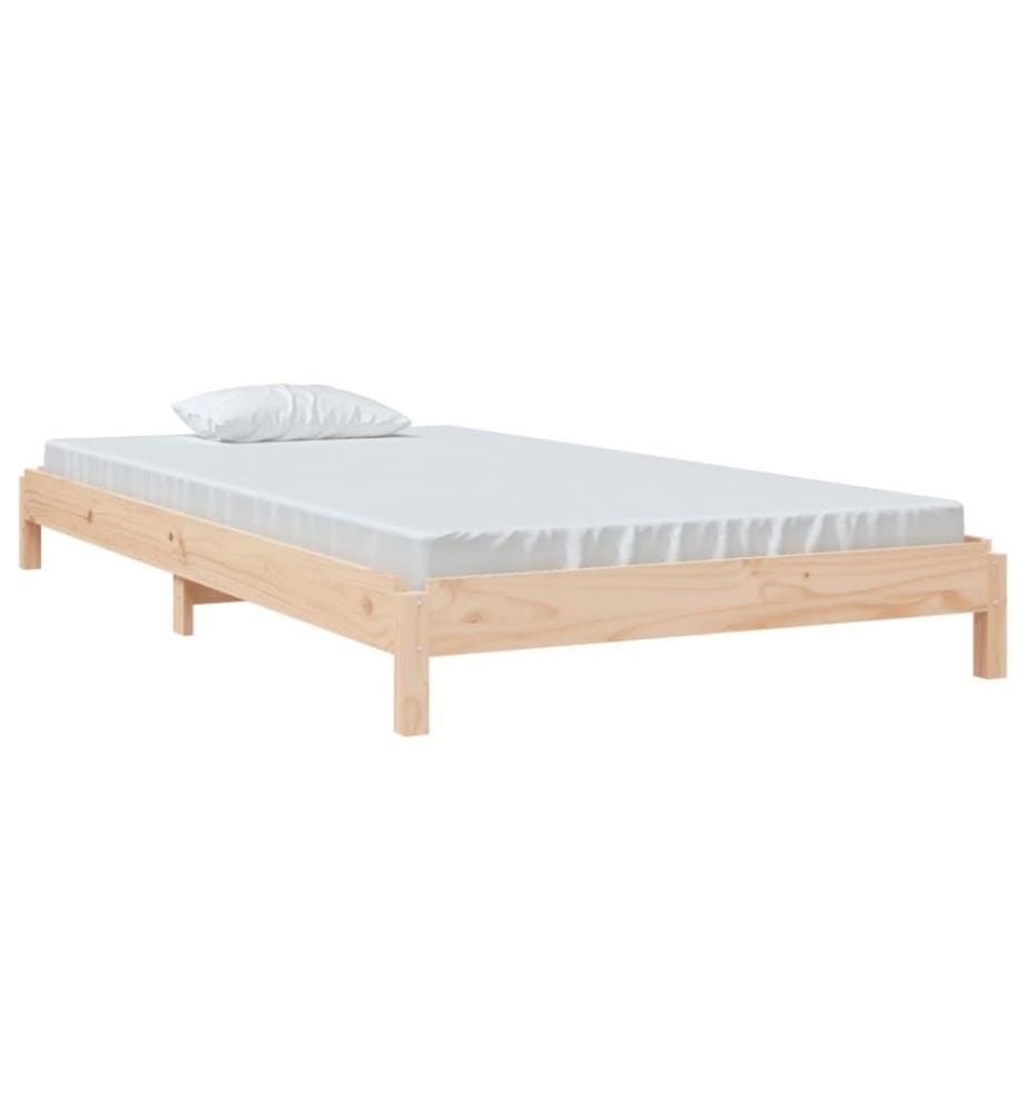 Stapelbett 100x200 cm Massivholz Kiefer