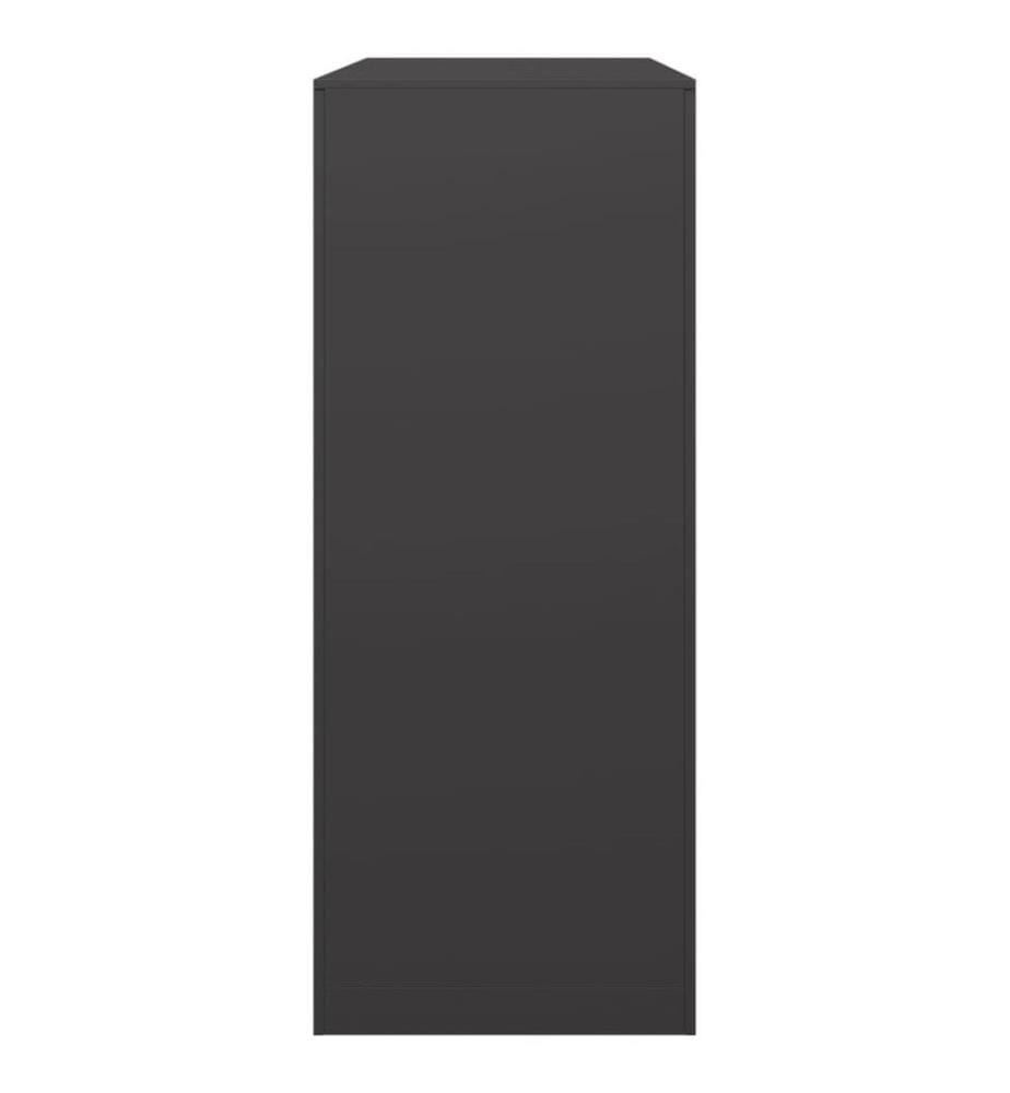Brennholzregal Schwarz 100x40x100 cm Stahl