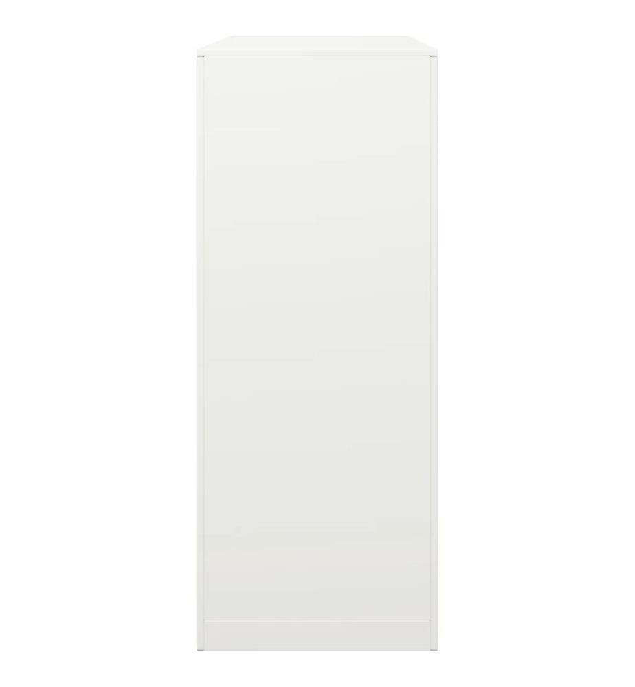 Brennholzregal Weiss 100x40x100 cm Stahl