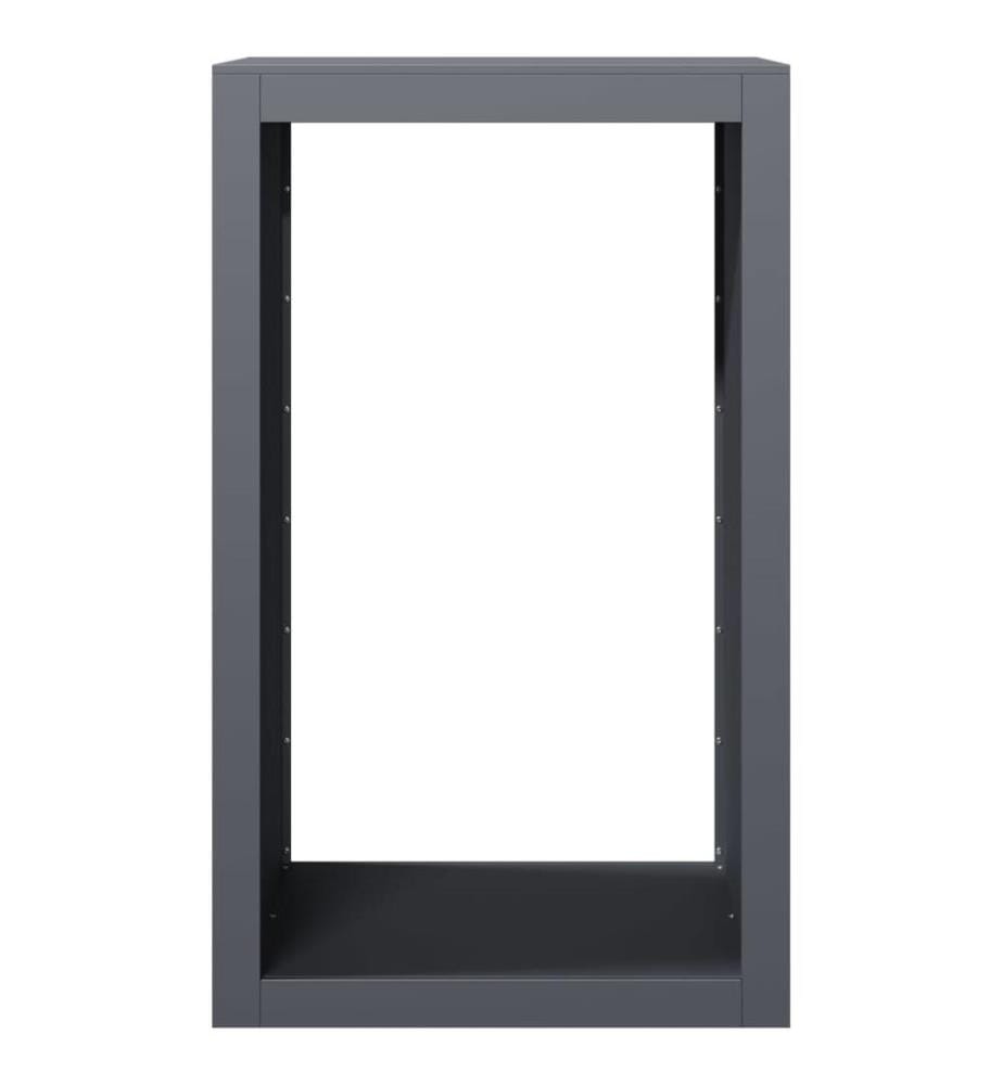 Brennholzregal Anthrazit 60x40x100 cm Stahl