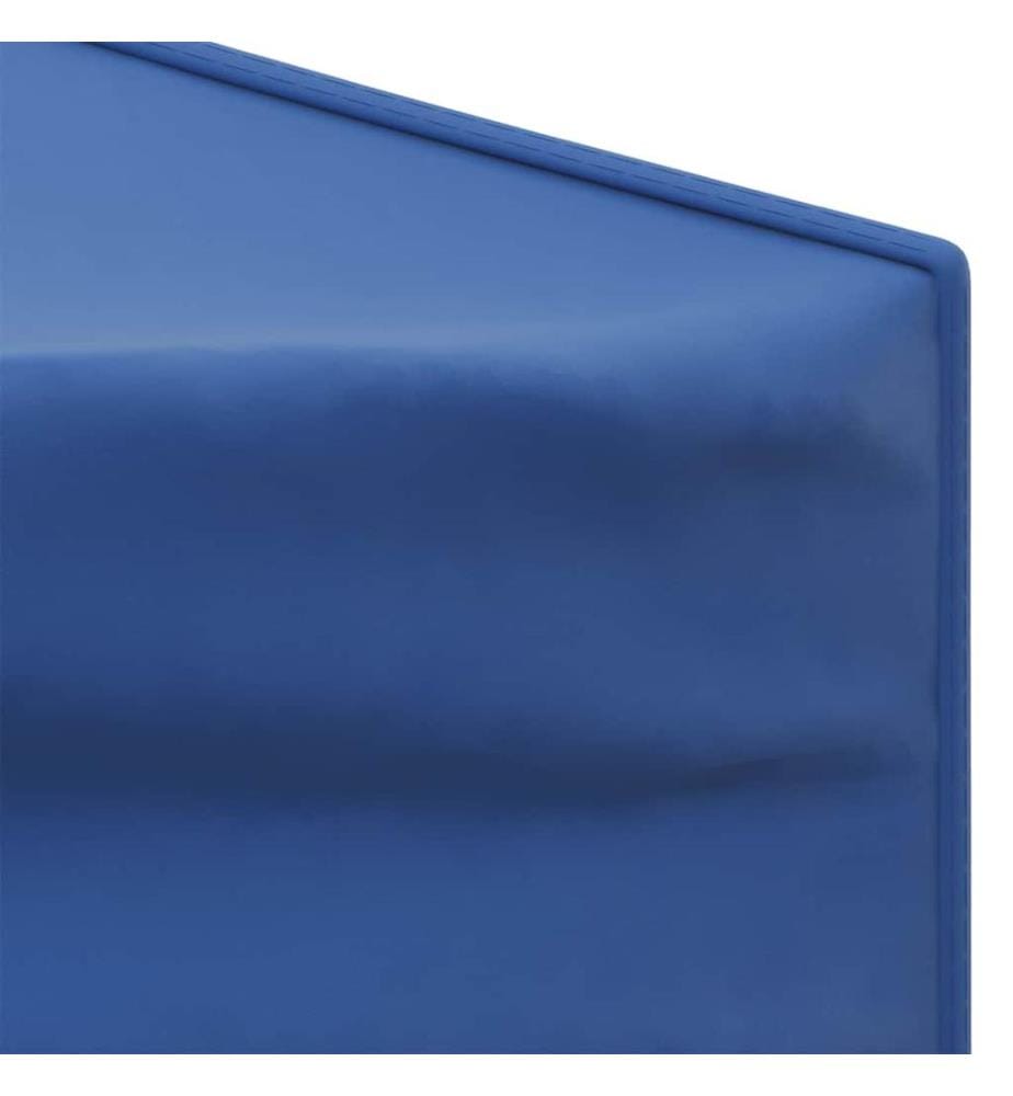 Tente de réception pliable avec parois Bleu 2x2 m
